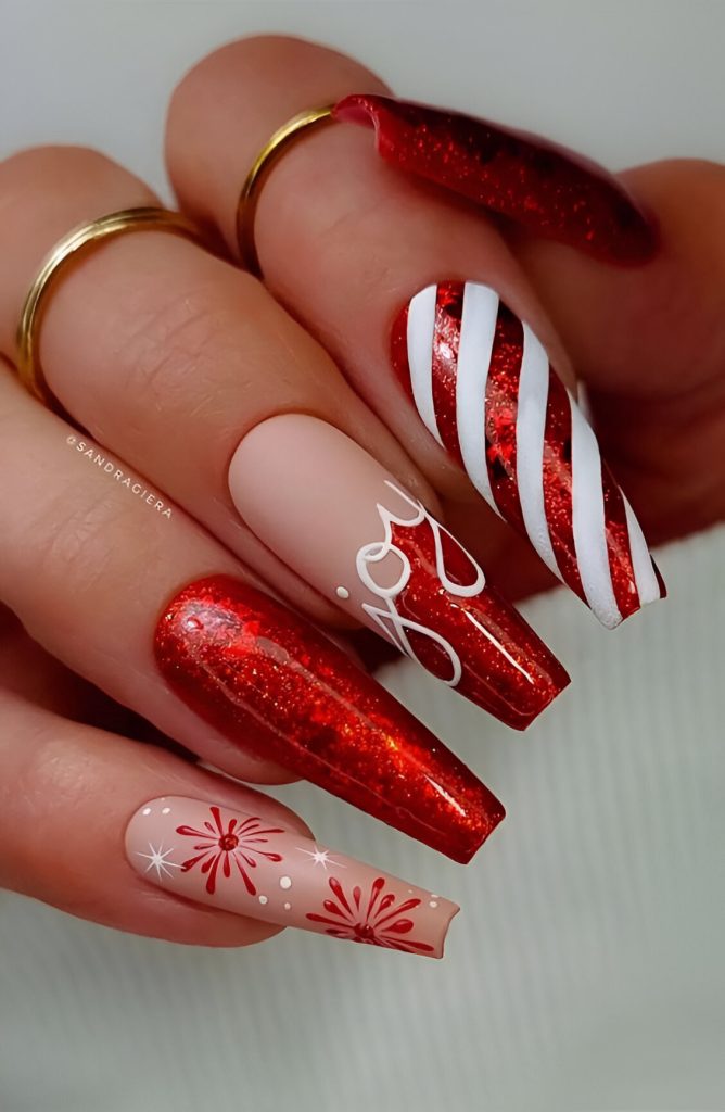 Red Christmas Nails