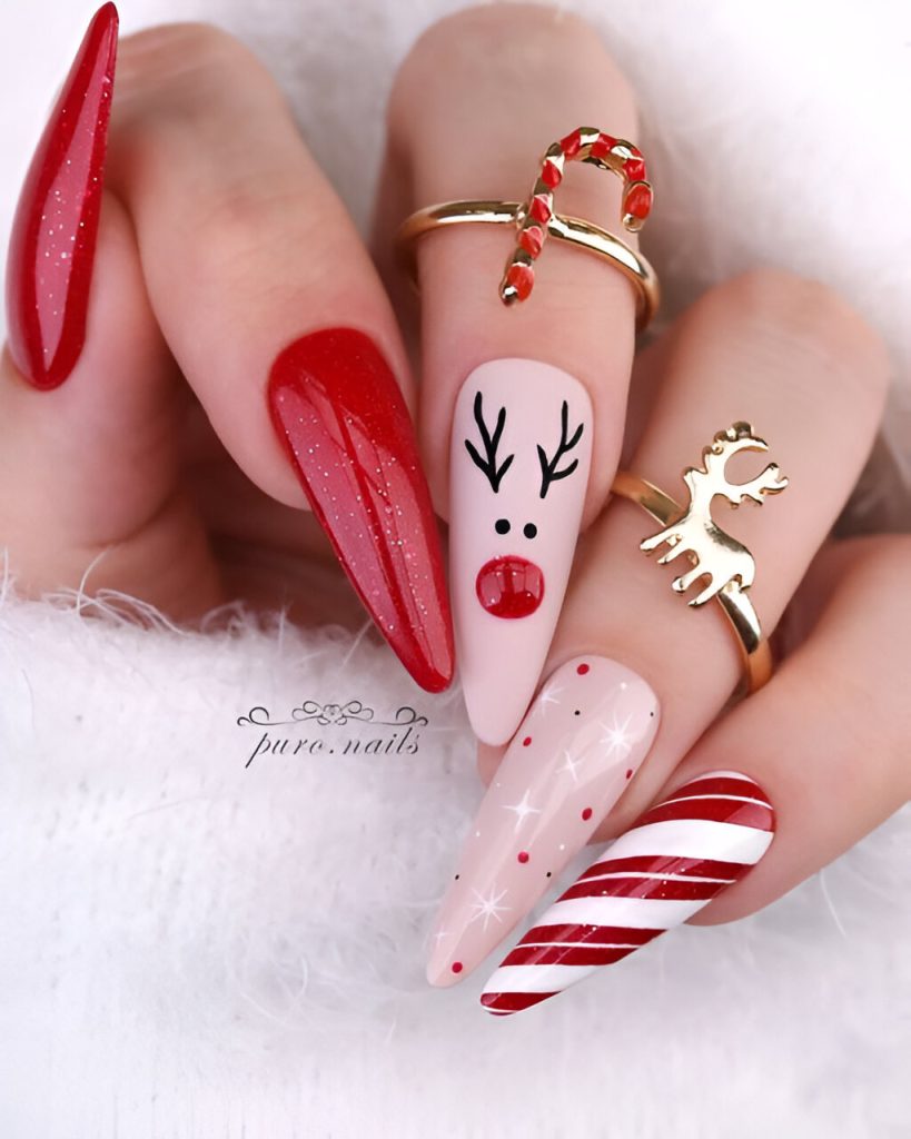 Red Christmas Nails