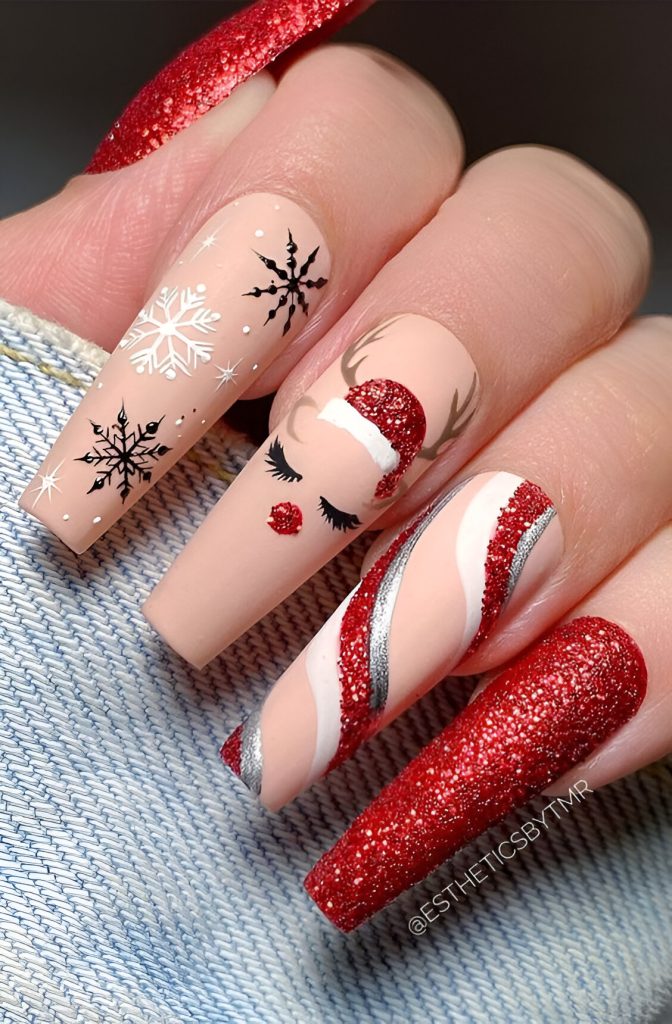 Red Christmas Nails
