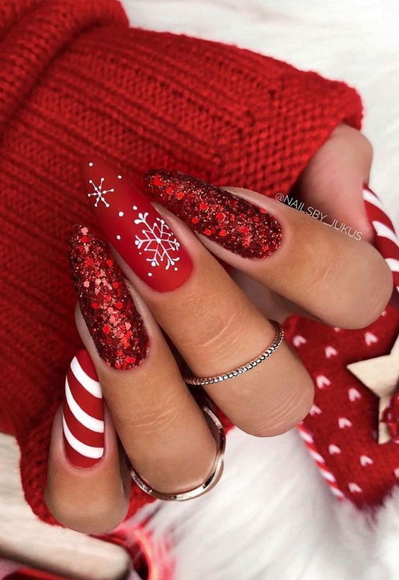 Red December Nails