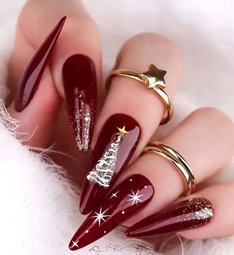 Red December Nails