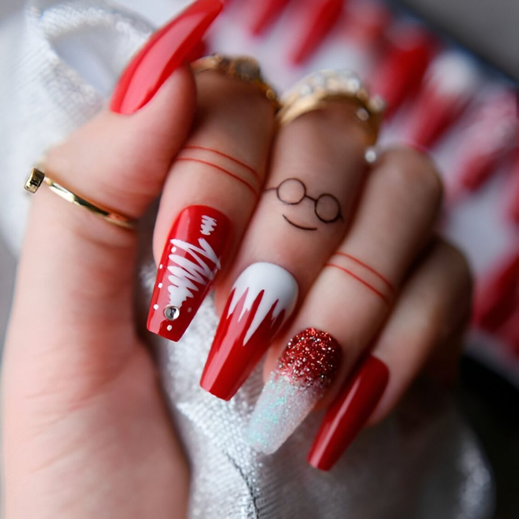 Red December Nails