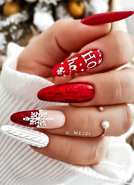  Red Holiday Nails