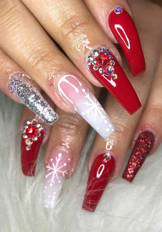  Red Holiday Nails