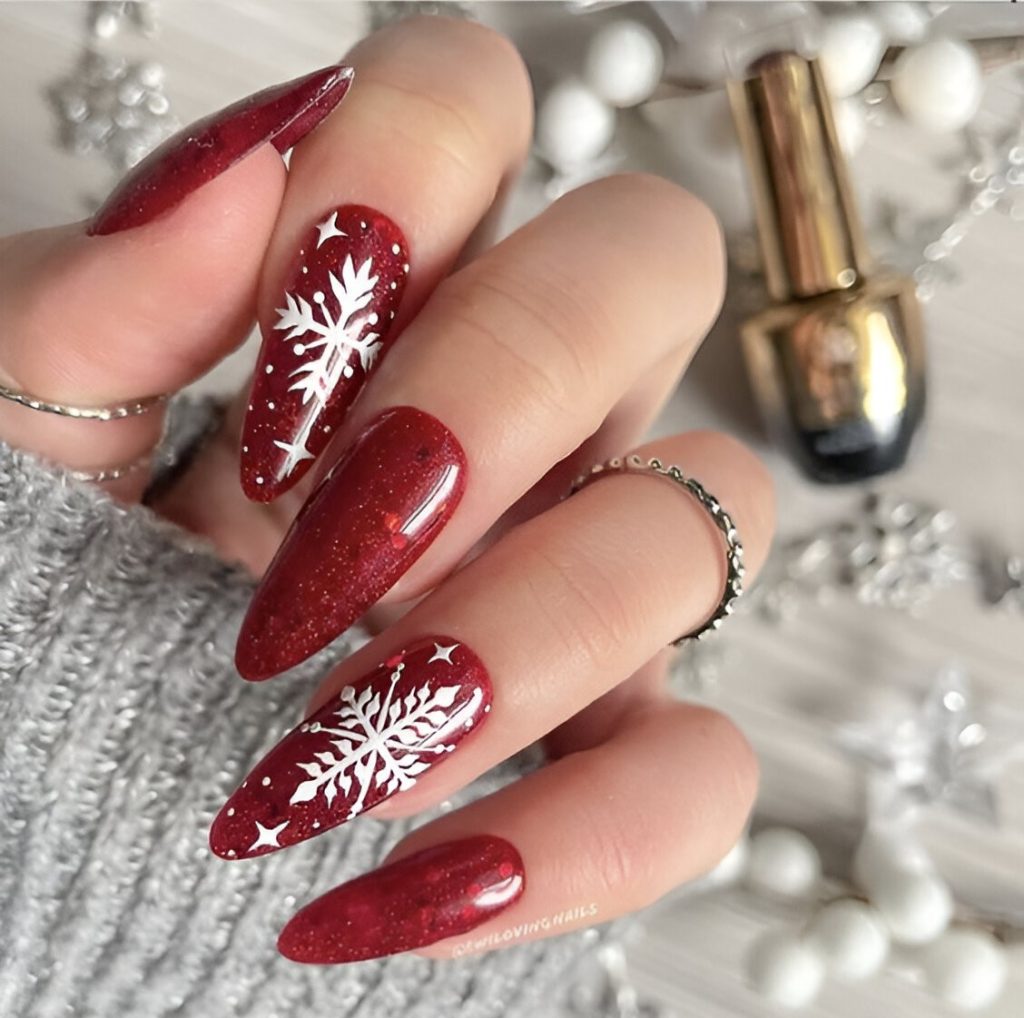  Red Holiday Nails