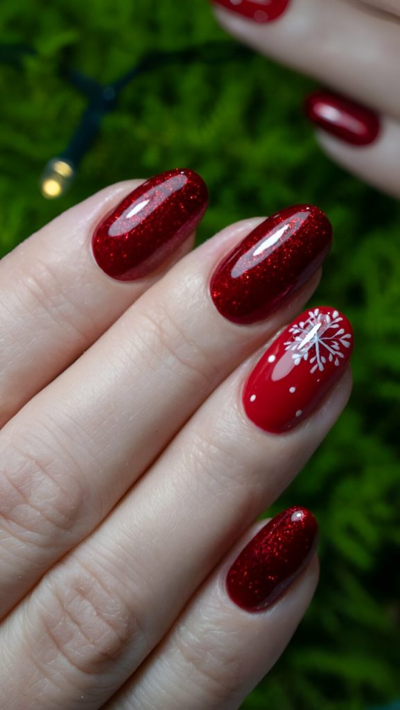  Red New Year Nails