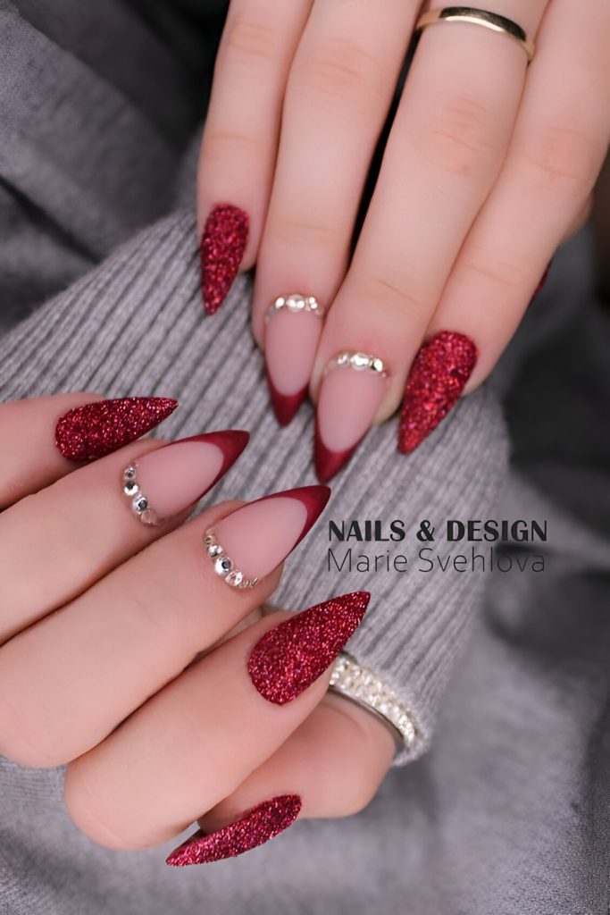  Red New Year Nails