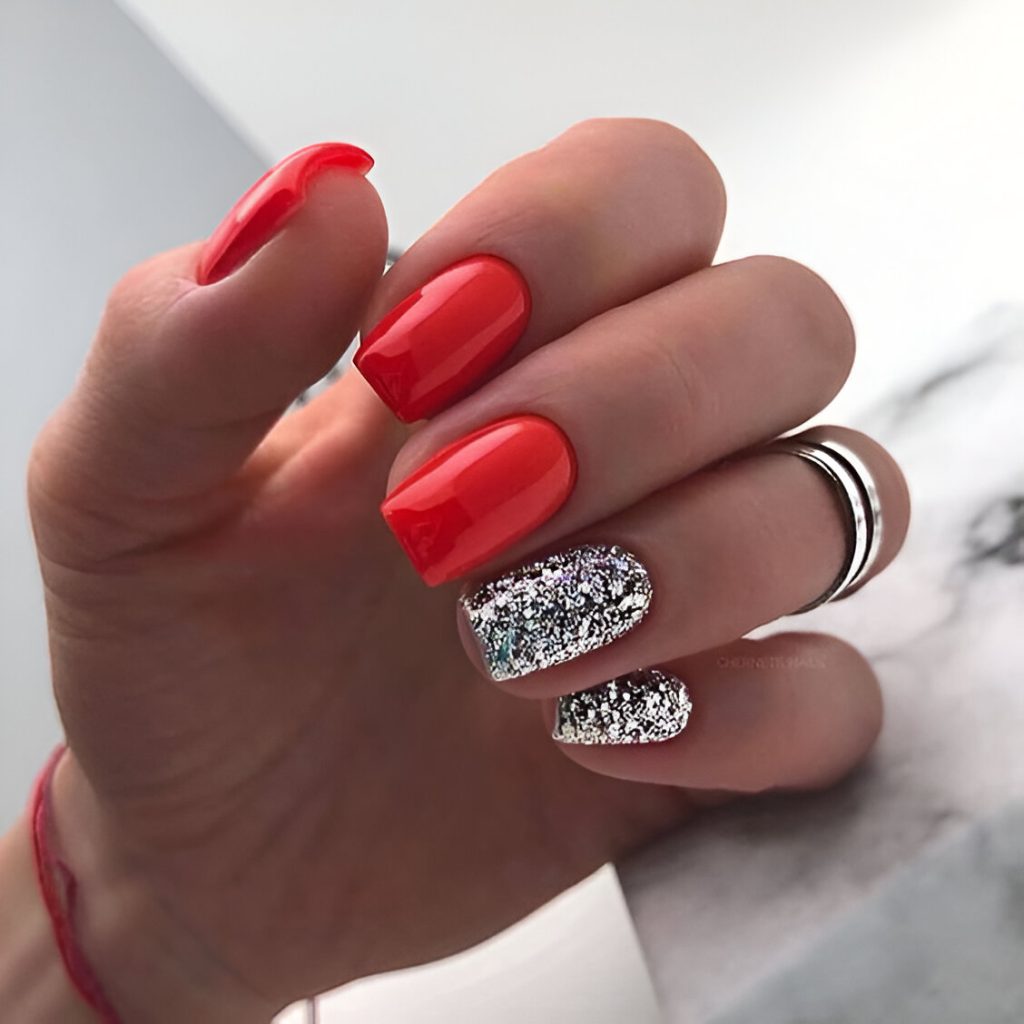  Red New Year Nails