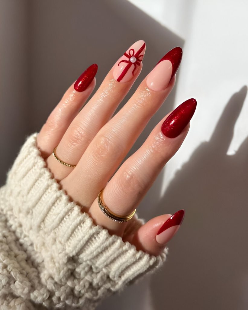  Red New Year Nails