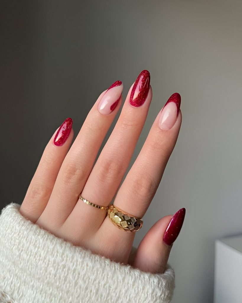  Red New Year Nails