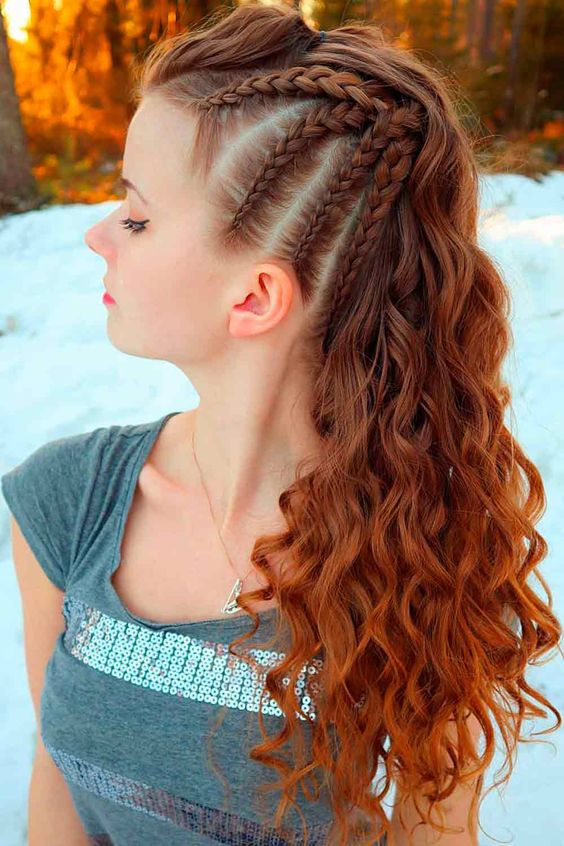 Red Viking Braids