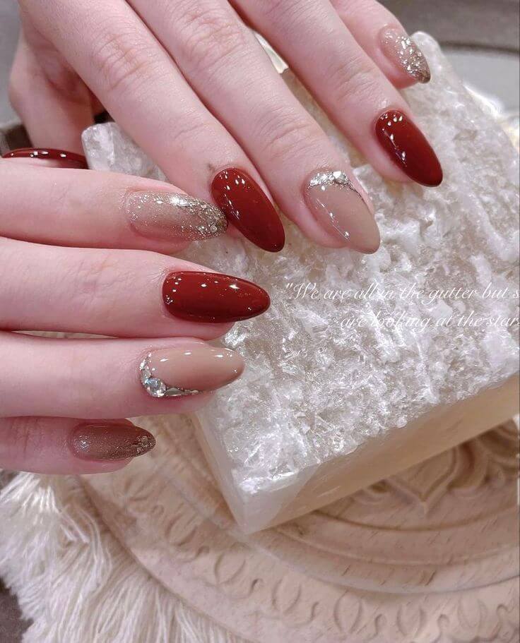 Red Wedding Nails
