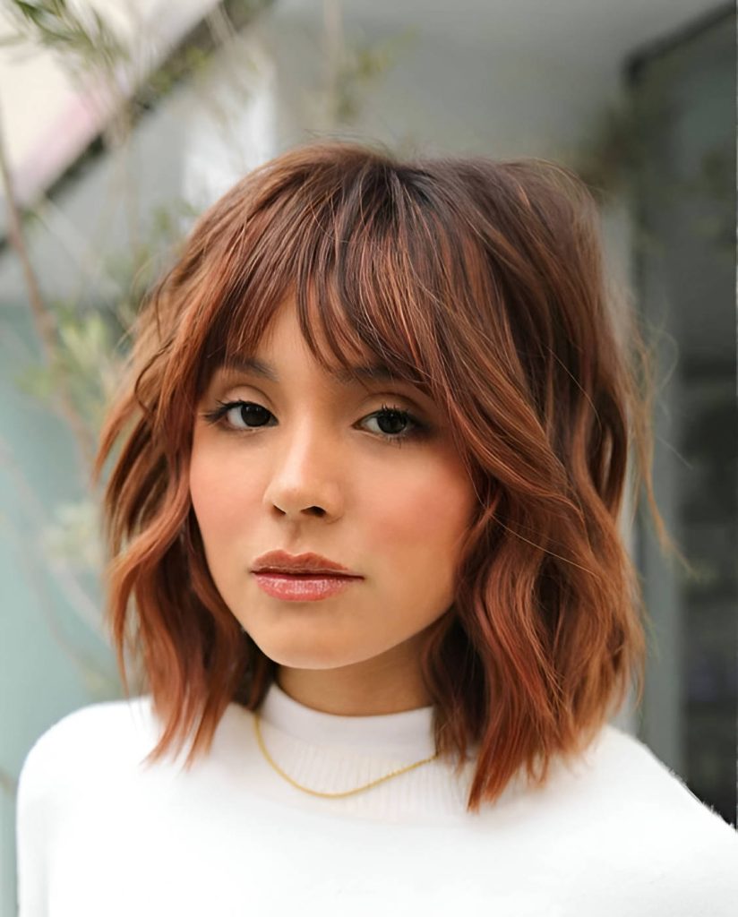Reddish Brown Layered Bob Haircuts