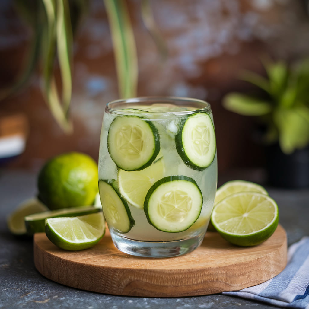 Reducing Inflammation and Acne with Cucumber Lime Drink