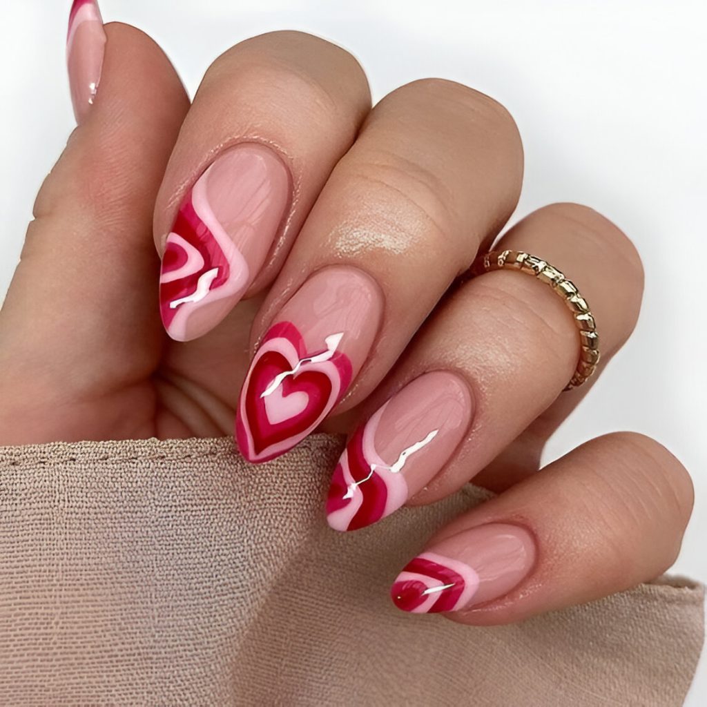 Romantic Abstract Nails