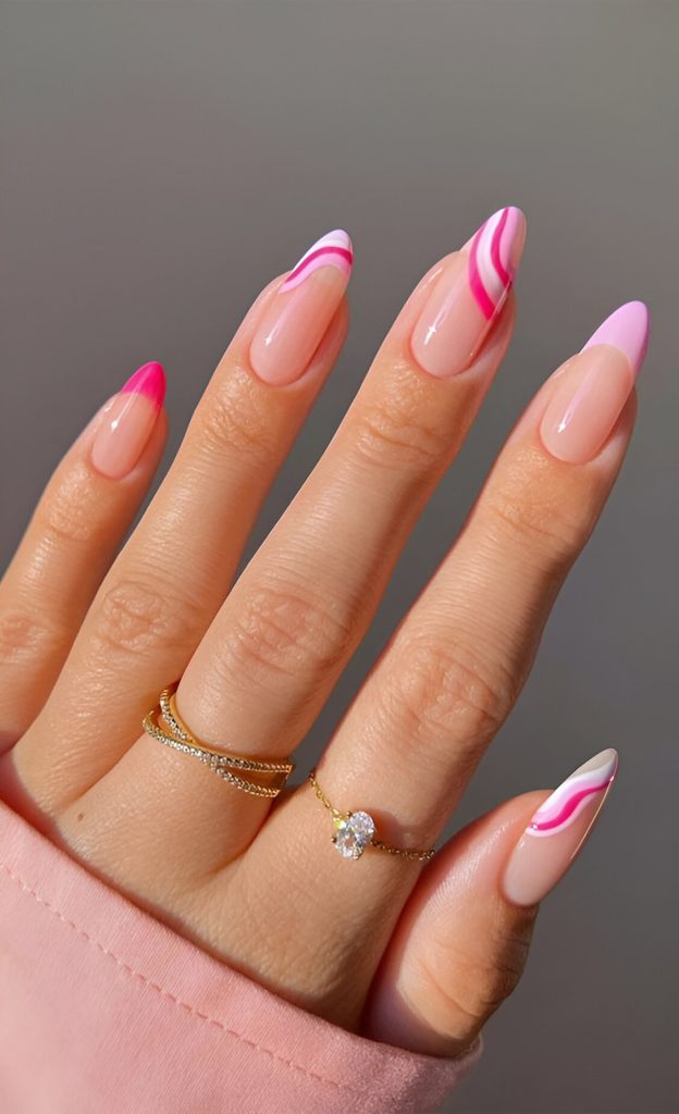 Romantic Abstract Nails