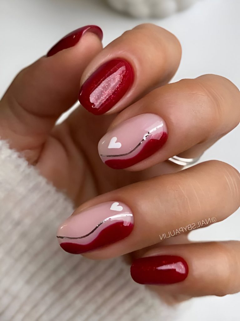 Romantic Abstract Nails