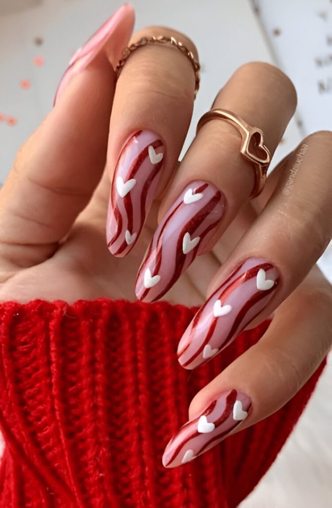 Romantic Abstract Nails