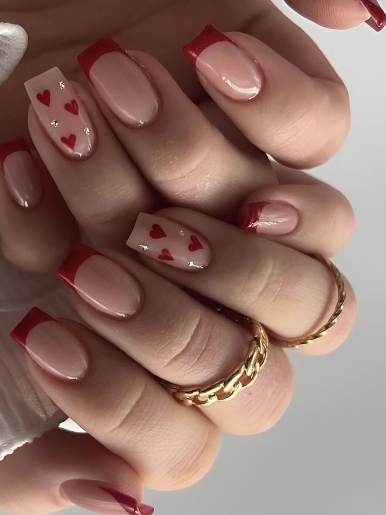 Romantic Red Nails
