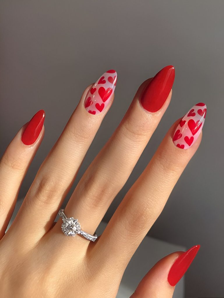  Romantic Red Nails