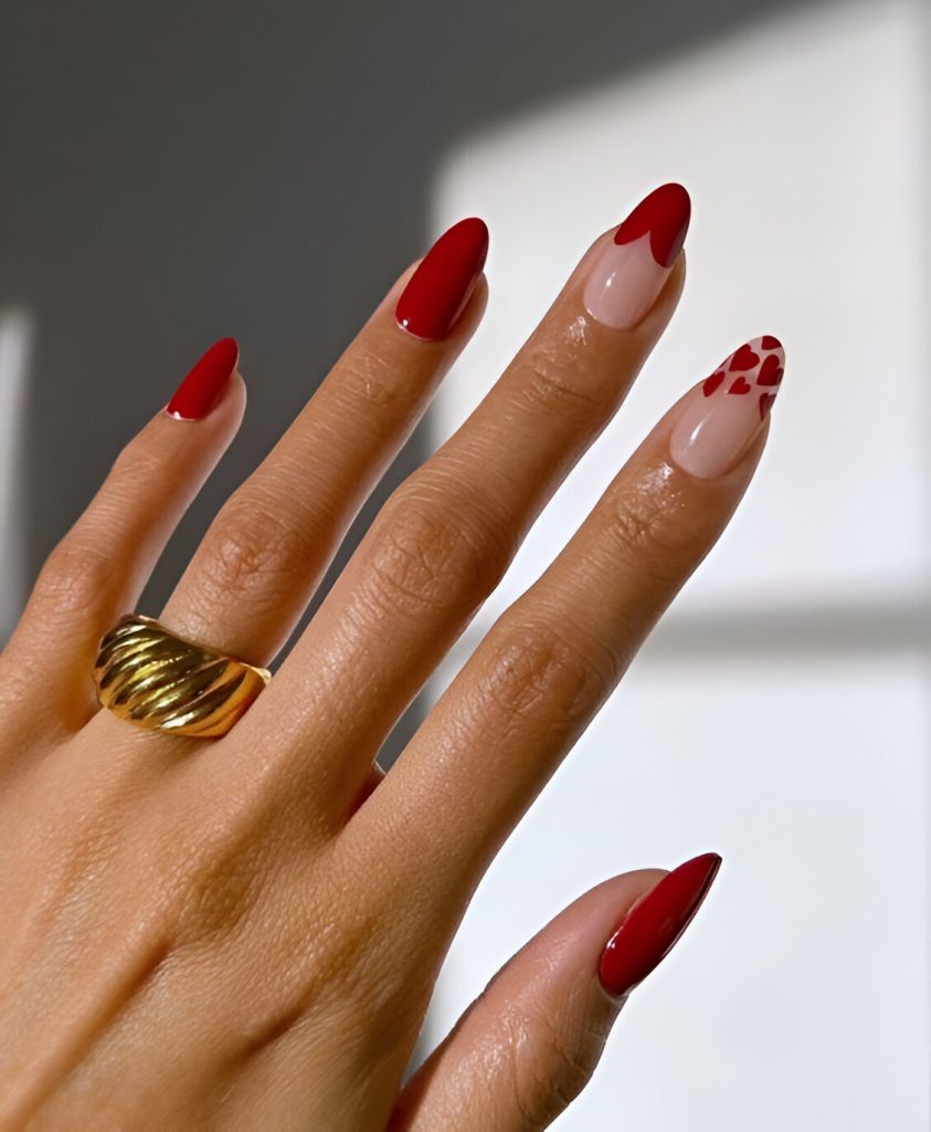 Romantic Red Nails