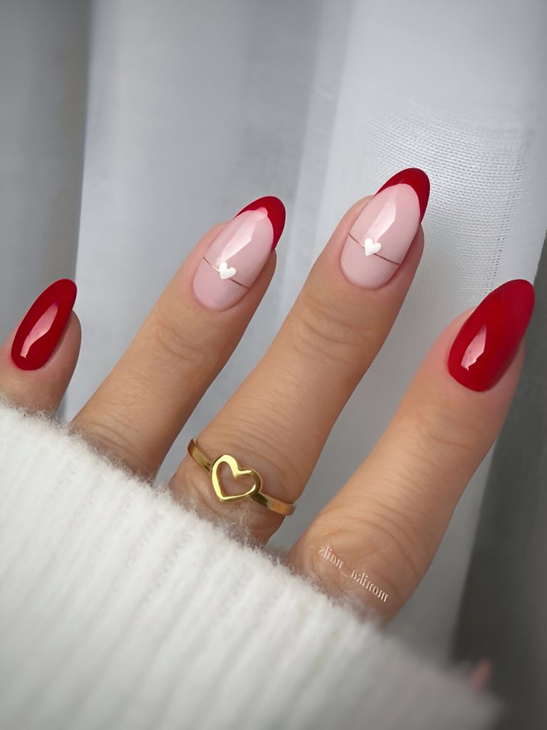 Romantic Red Nails