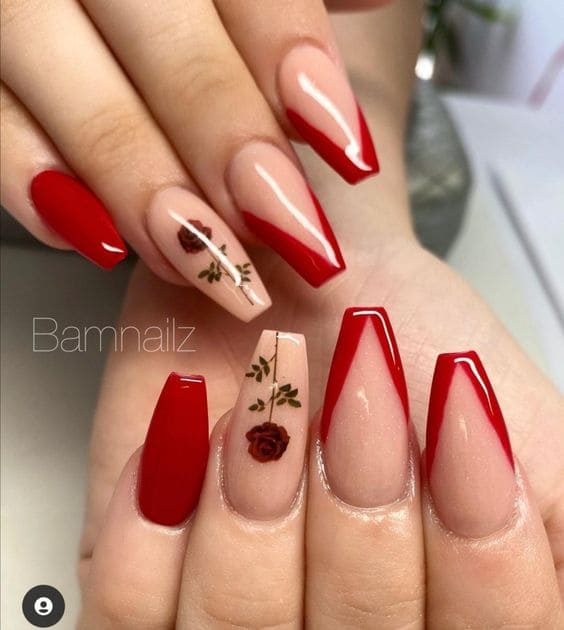 Romantic Rose Nails