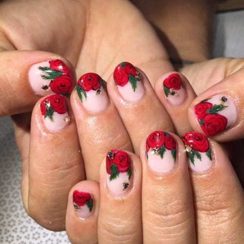 Romantic Rose Nails