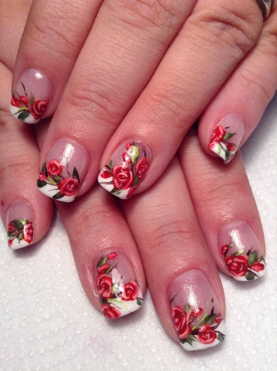Romantic Rose Nails