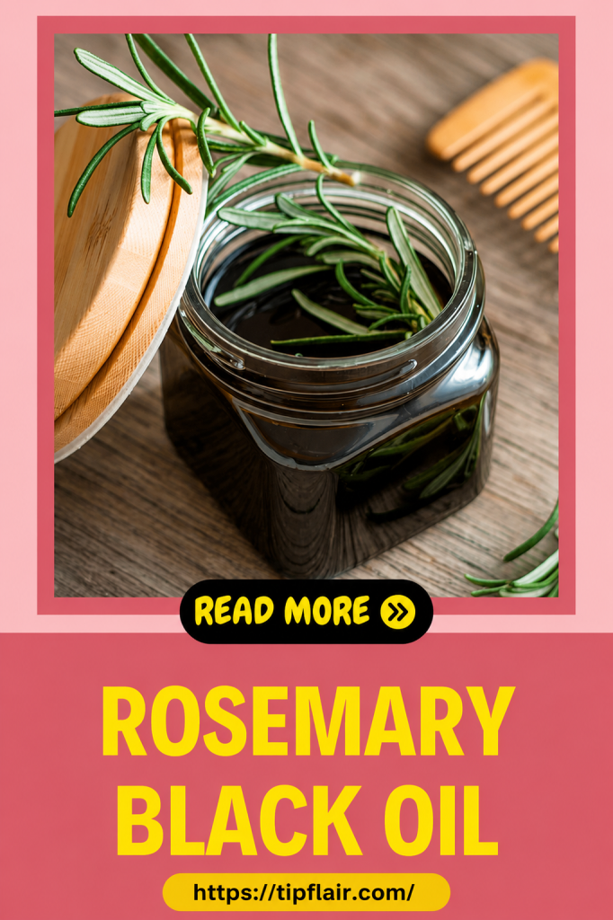 Rosemary Black Oil as a Natural Blend for Hair Growth
