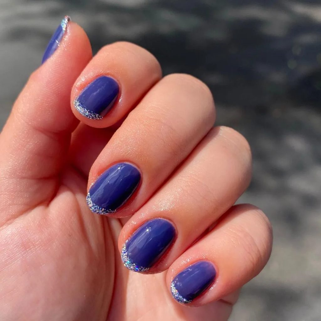 Royal Blue With Icy Tips