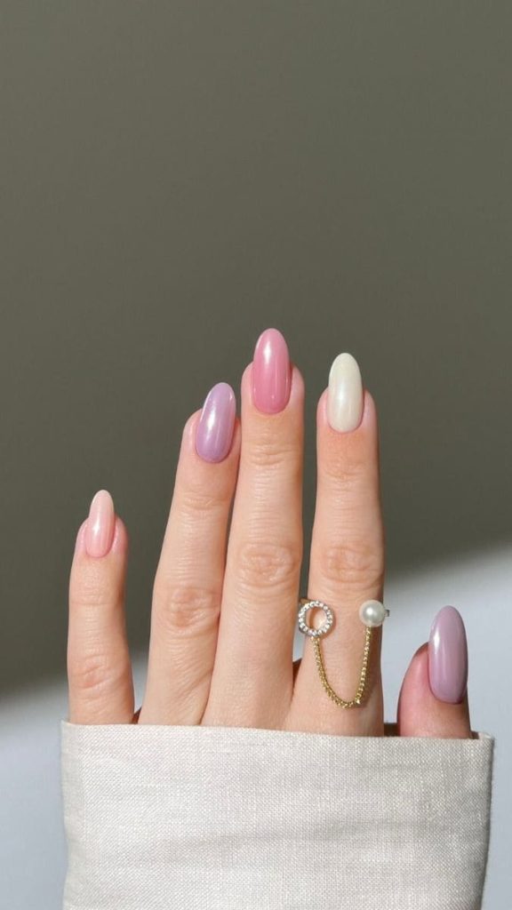 Sheer Glazed Nails