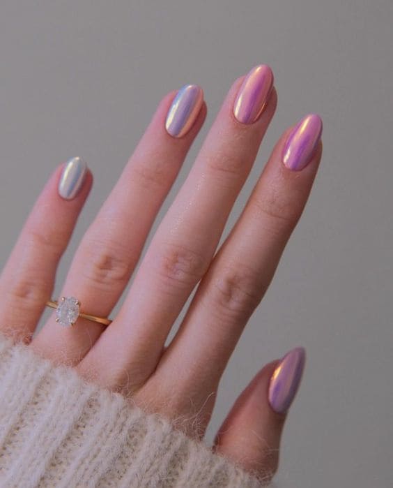Sheer Glazed Nails