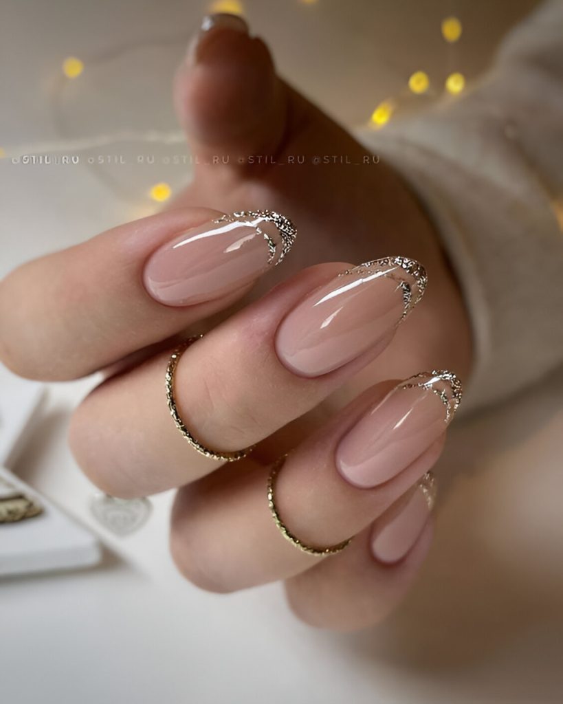  Short Almond French Tips