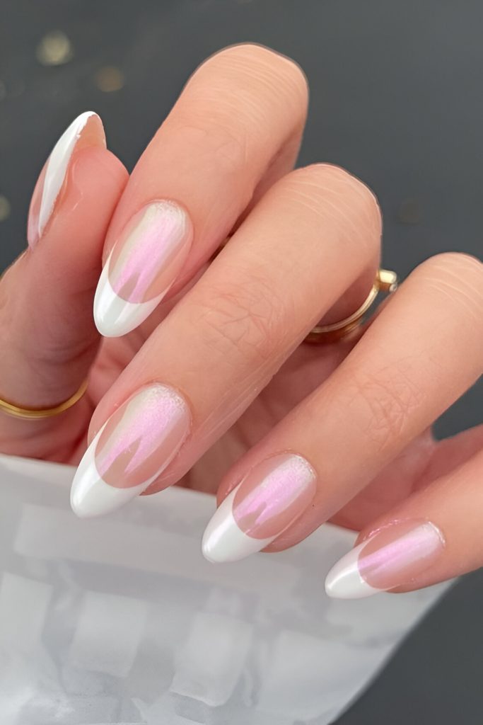  Short Almond French Tips