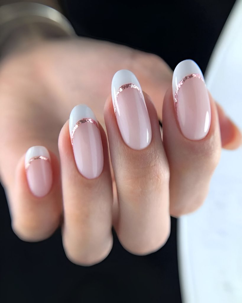  Short Almond French Tips