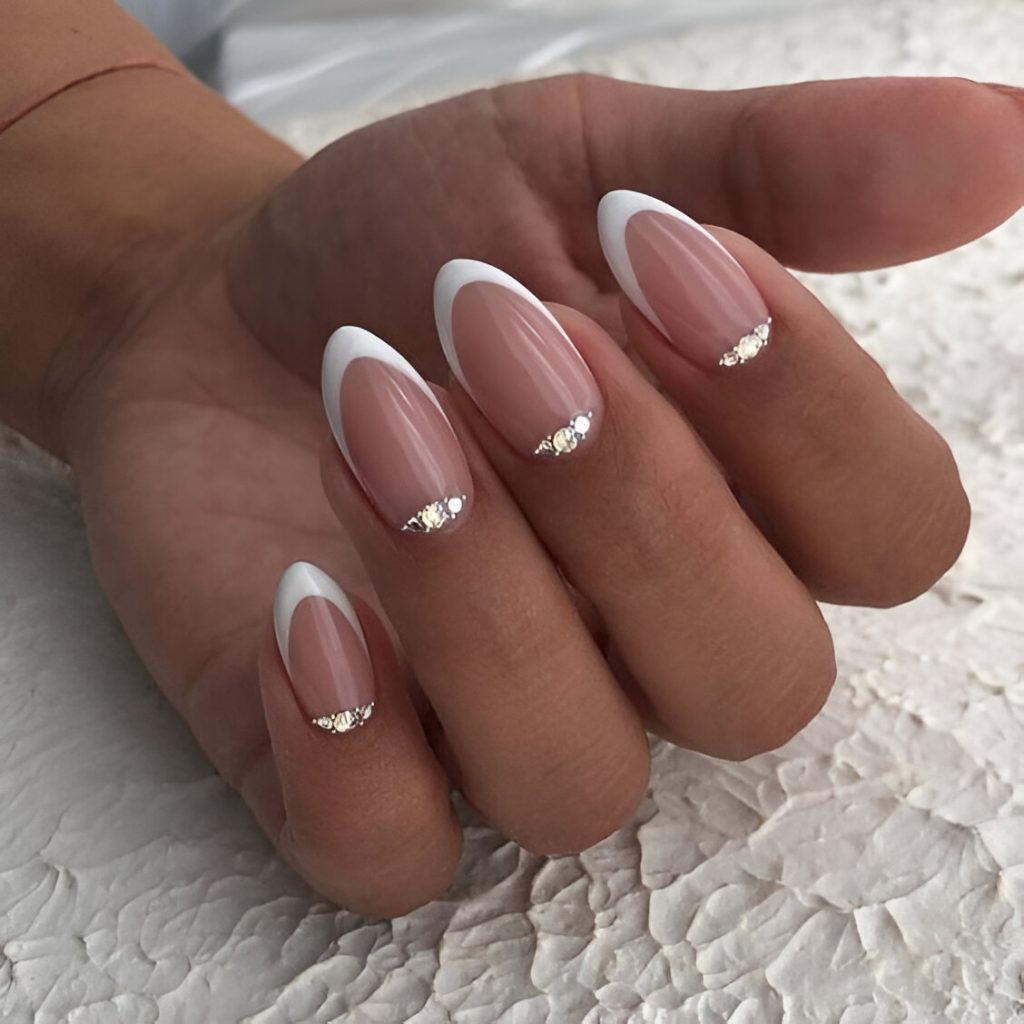  Short Almond French Tips