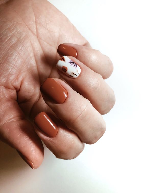  Short Autumn Nails