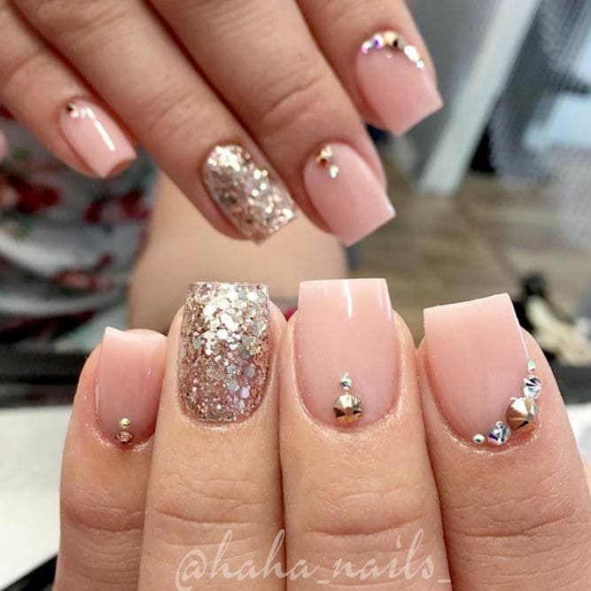 Short Bedazzled Mani