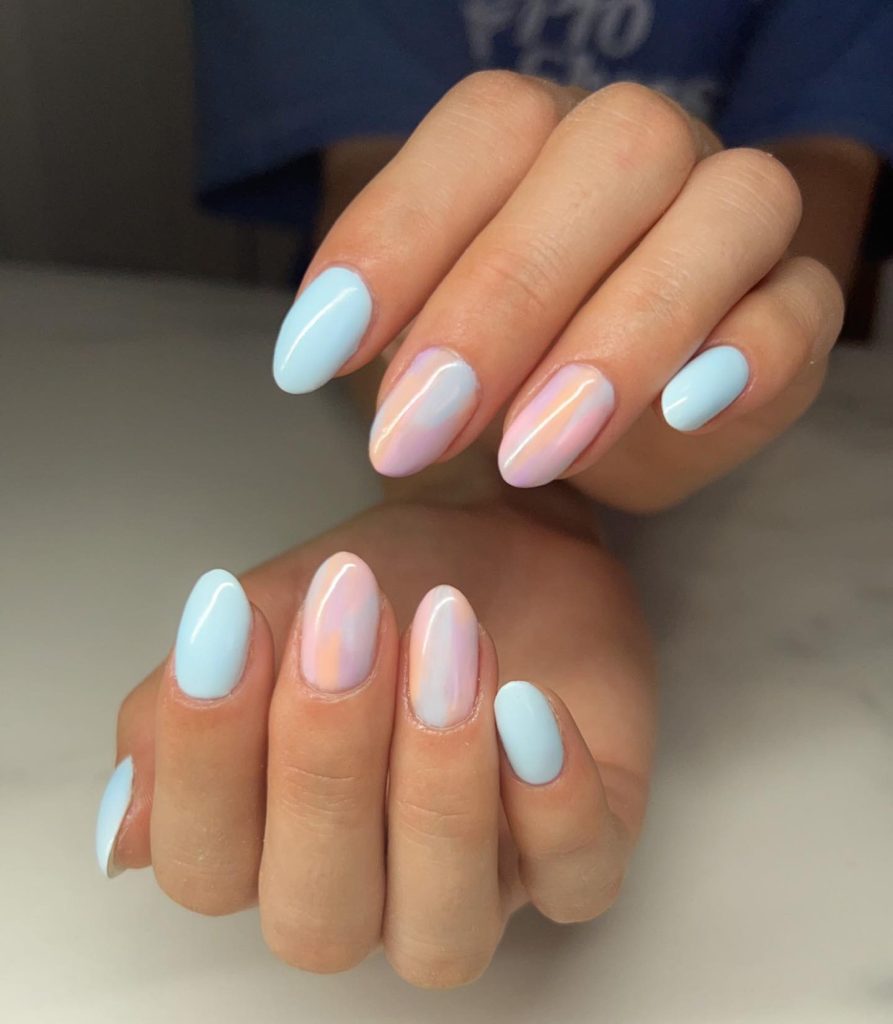 Short Pastel Nails