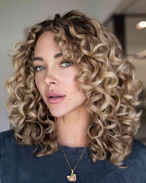 Shoulder Length Curls