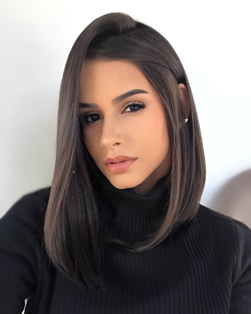 Side-Part Lob Haircut