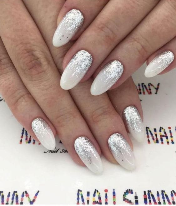 Silver Foil Nail Designs