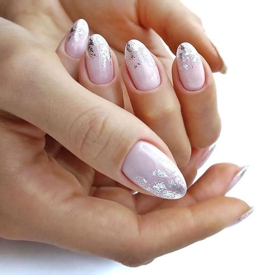 Silver Foil Nail Designs