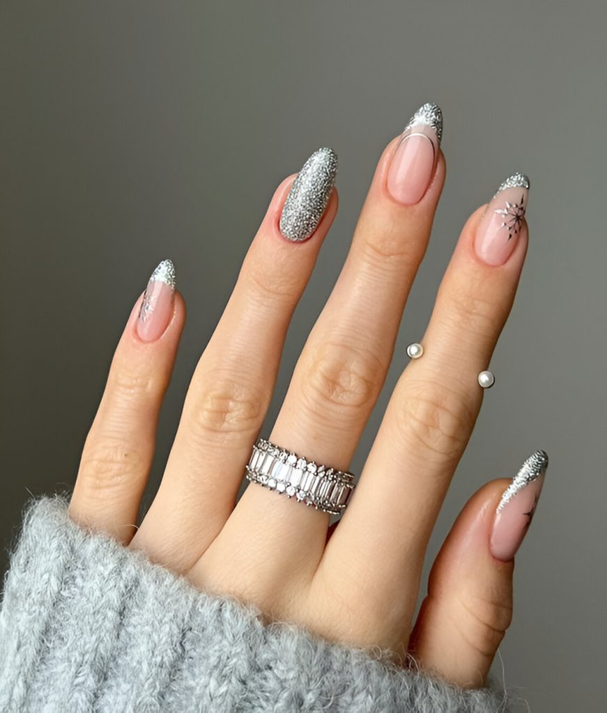  Silver New Year Manicures