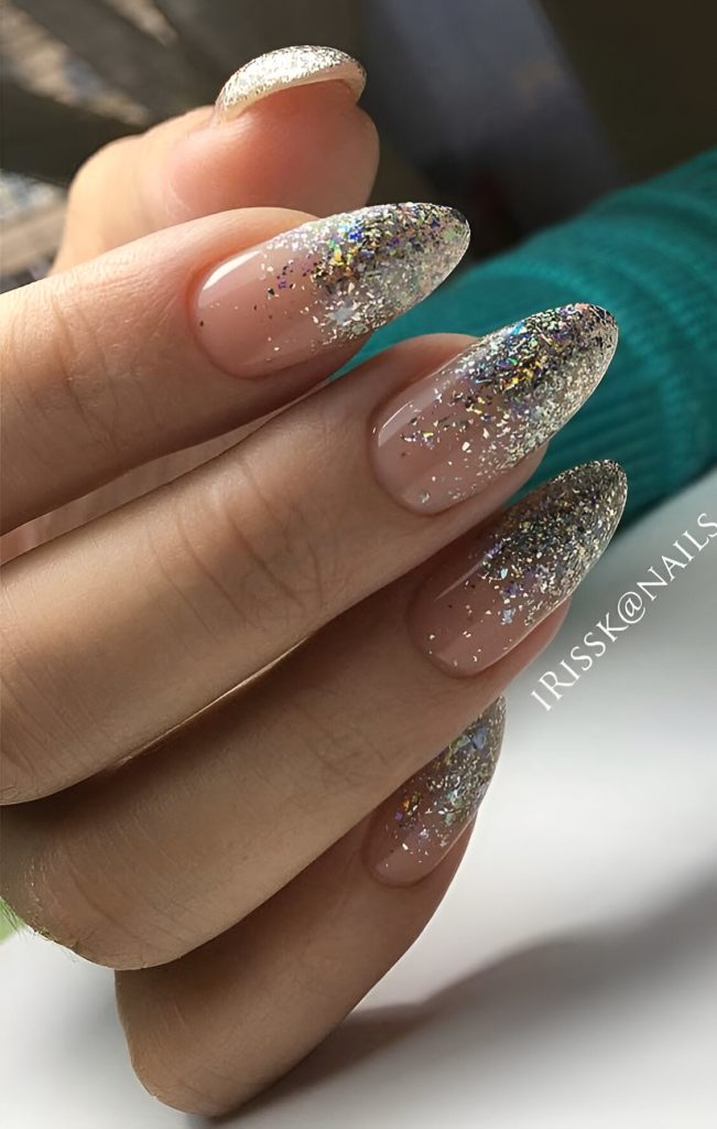 Silver New Year Nails