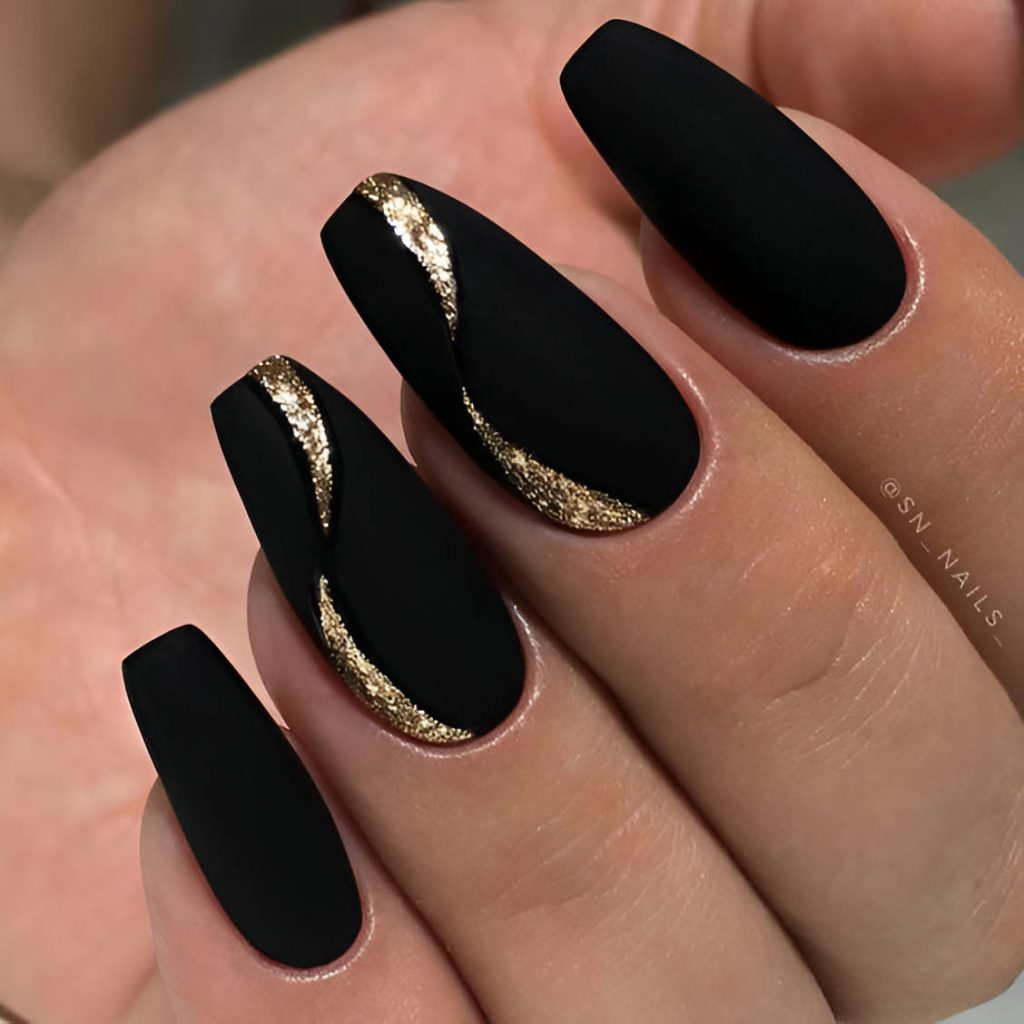 Simple Black Nail Designs