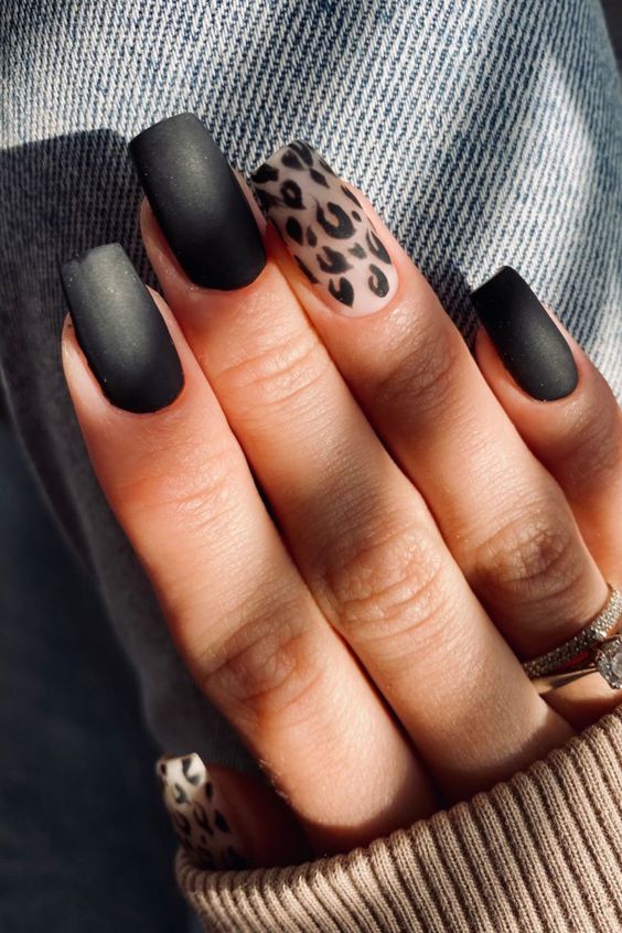Simple Black Nail Designs