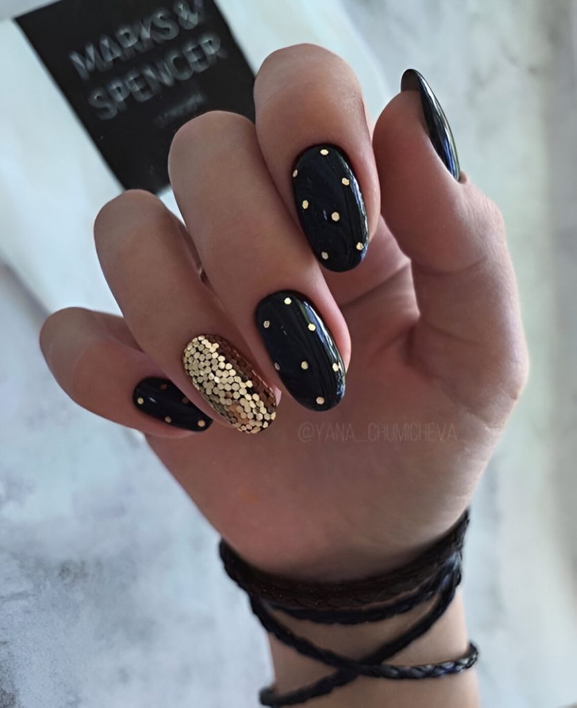 Simple Black Nail Designs