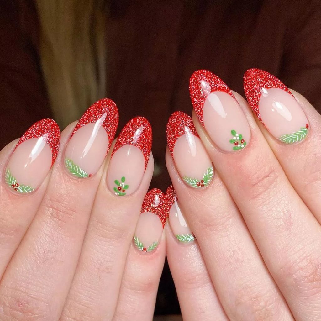 Simple Red Nails